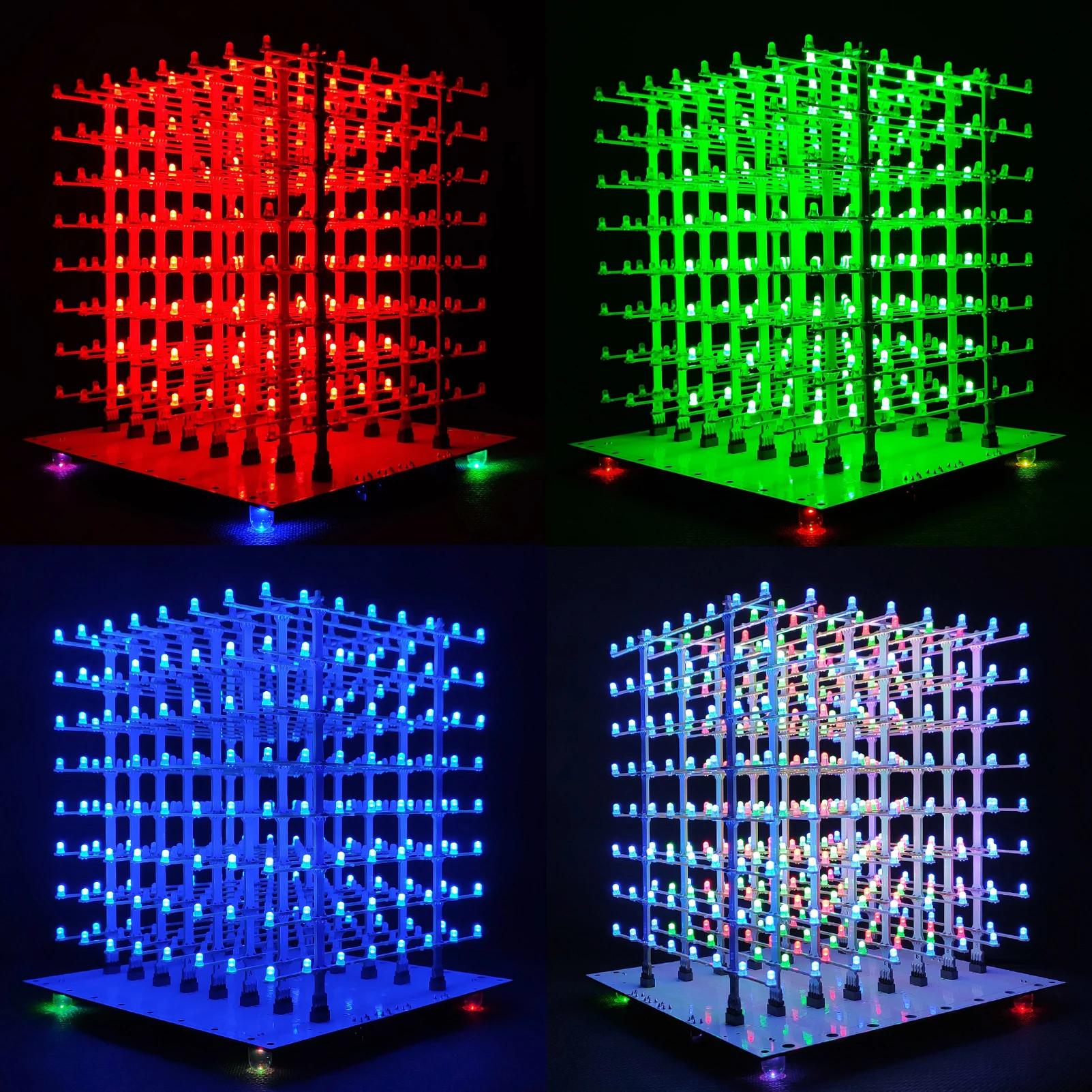 ICubeSmart 3D LED ť ŰƮ DIY  ŰƮ, 3D  Ʈ , ûҳ н  Ʈ ŰƮ, 8x8x8, 3D8P